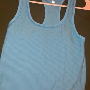 Lululemon Athletica Blue Fitted Ribbed Tank Top